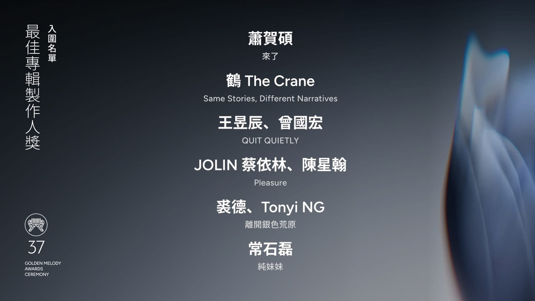狂賀｜ 臺藝大進修學士班蕭賀碩老師入圍金曲獎最佳專輯製作人獎